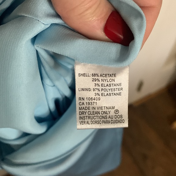Light blue (powder blue), lined, size 10, dress. - Picture 8 of 10